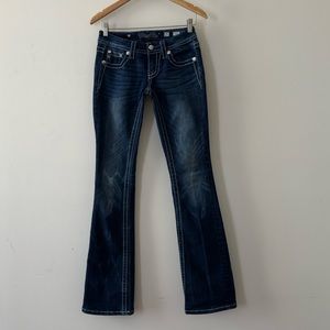Miss Me || Woman’s Boot Cut Dark Blue jeans Sz 25